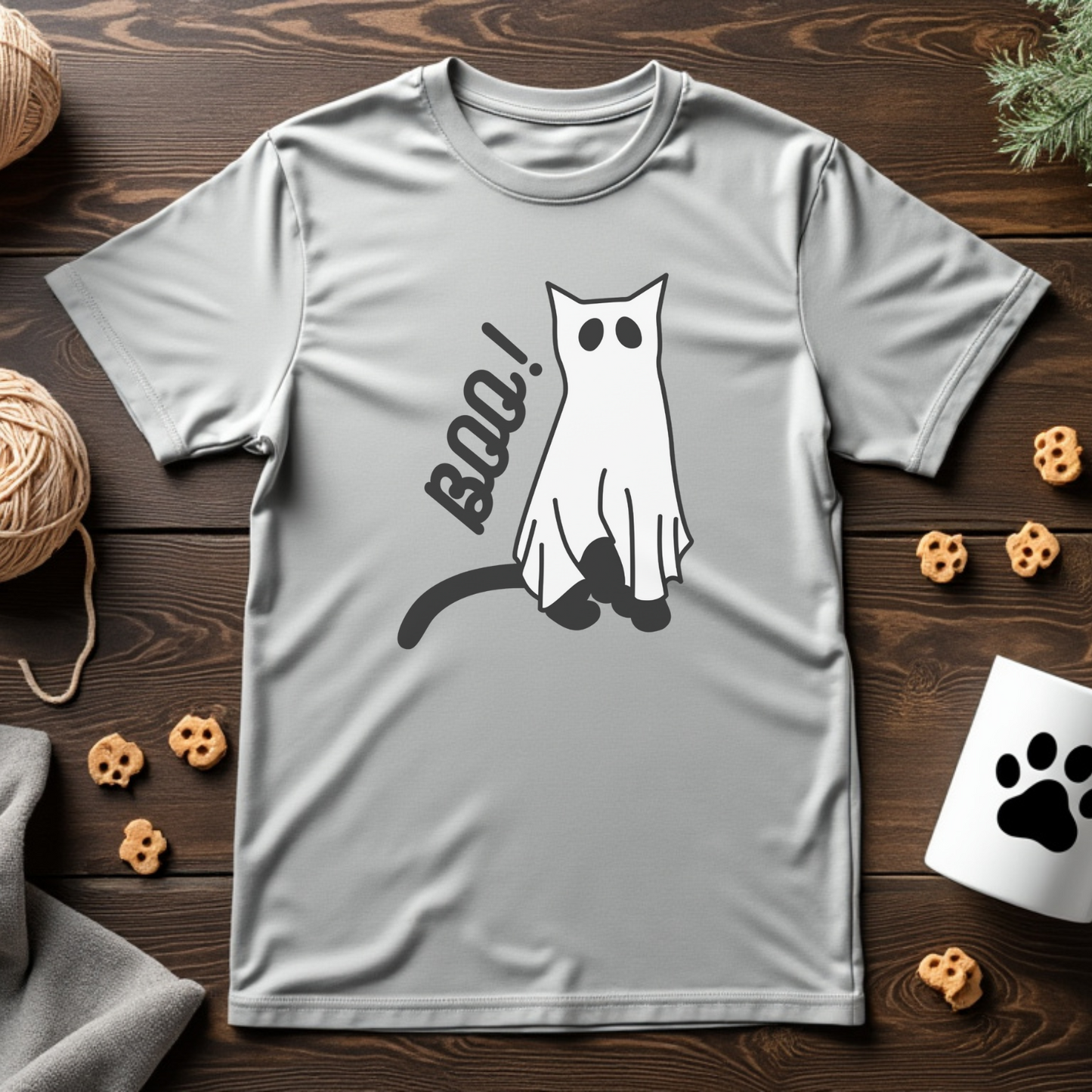 Ghost Cat Unisex Tee
