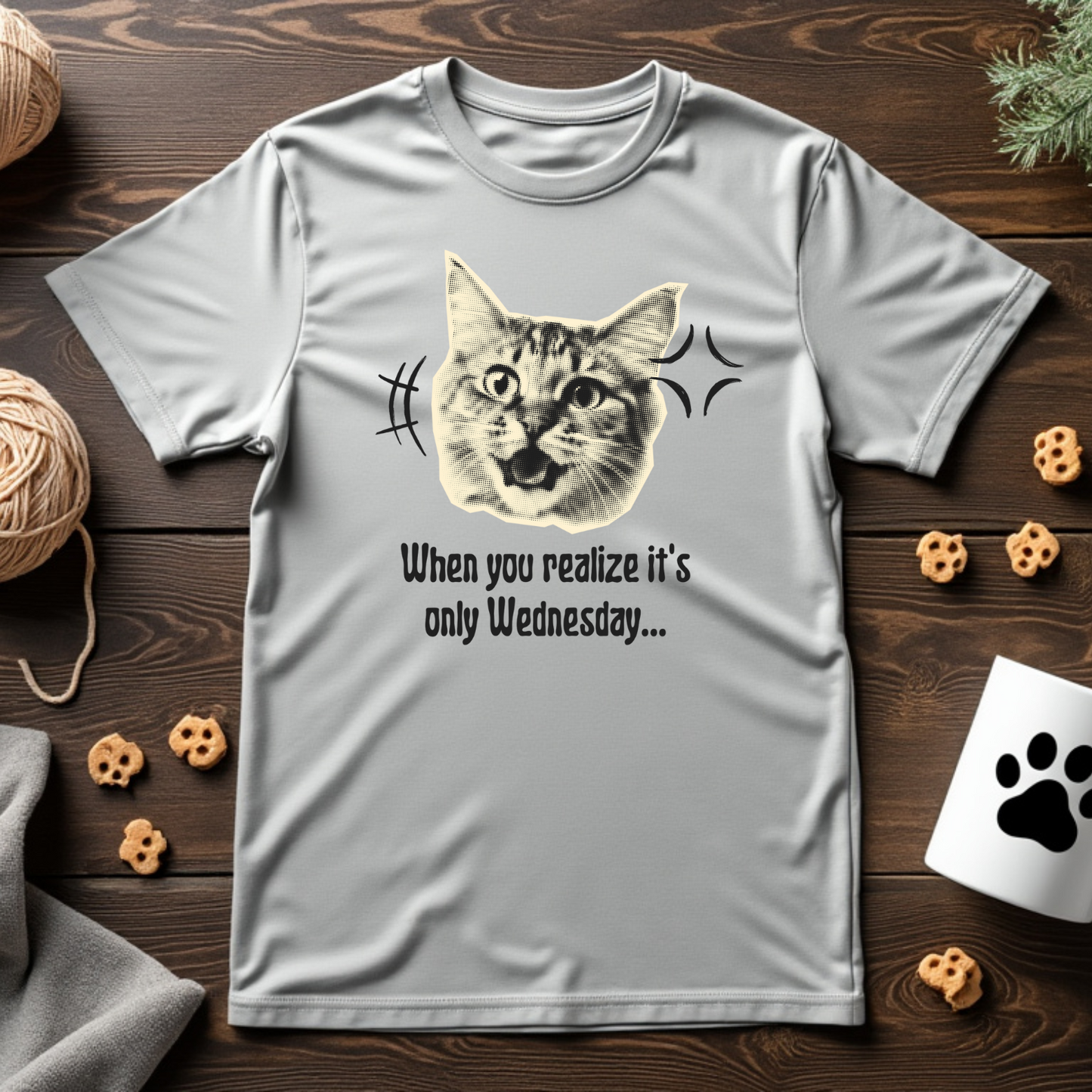 Midweek Cat Surprise Unisex Tee