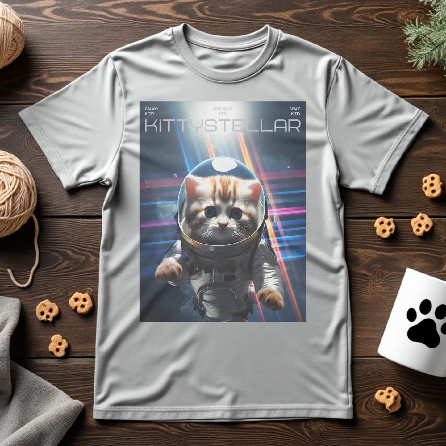 Kittystellar Space Adventure Unisex Tee