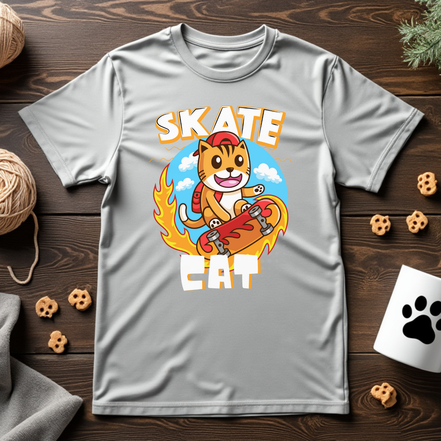 Skate Cat Unisex Tee