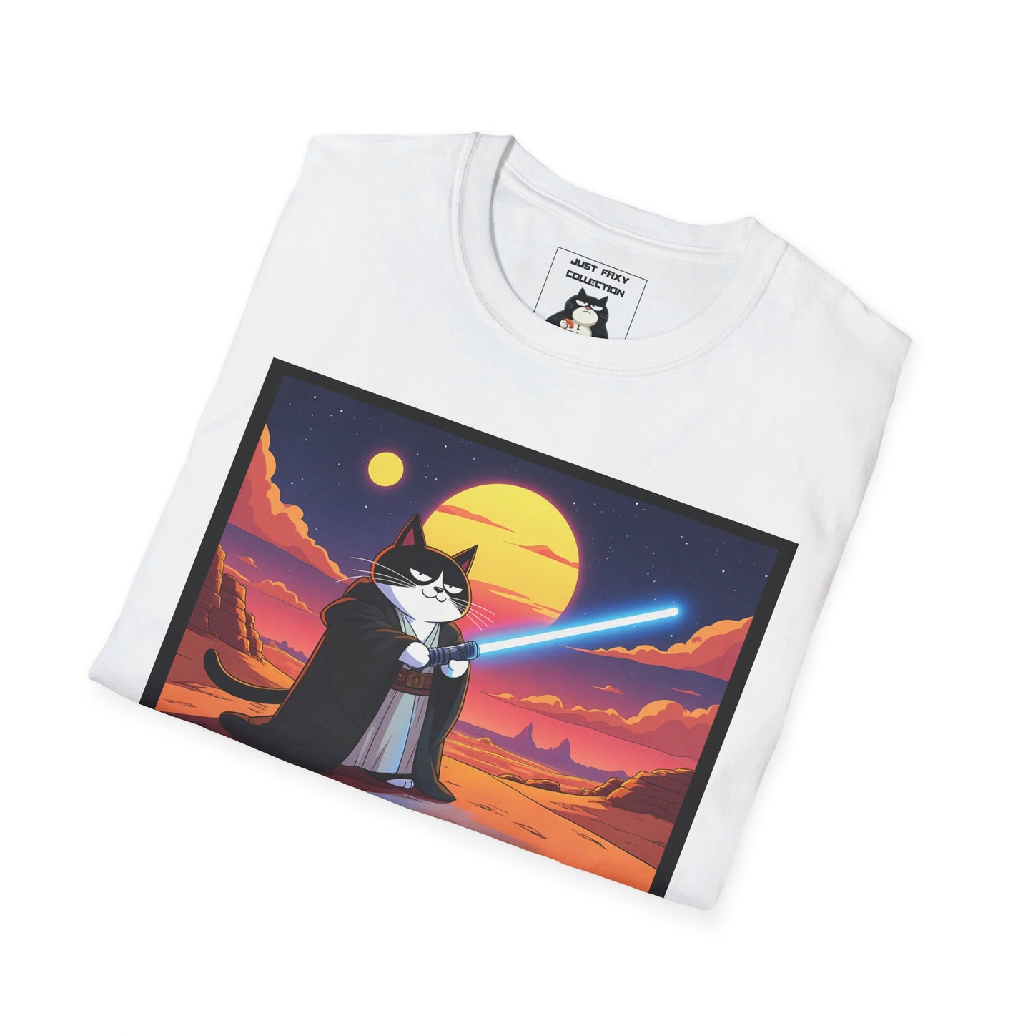 Faxy the Jedi T-Shirt – May the Paws Be With You! 🌌✨