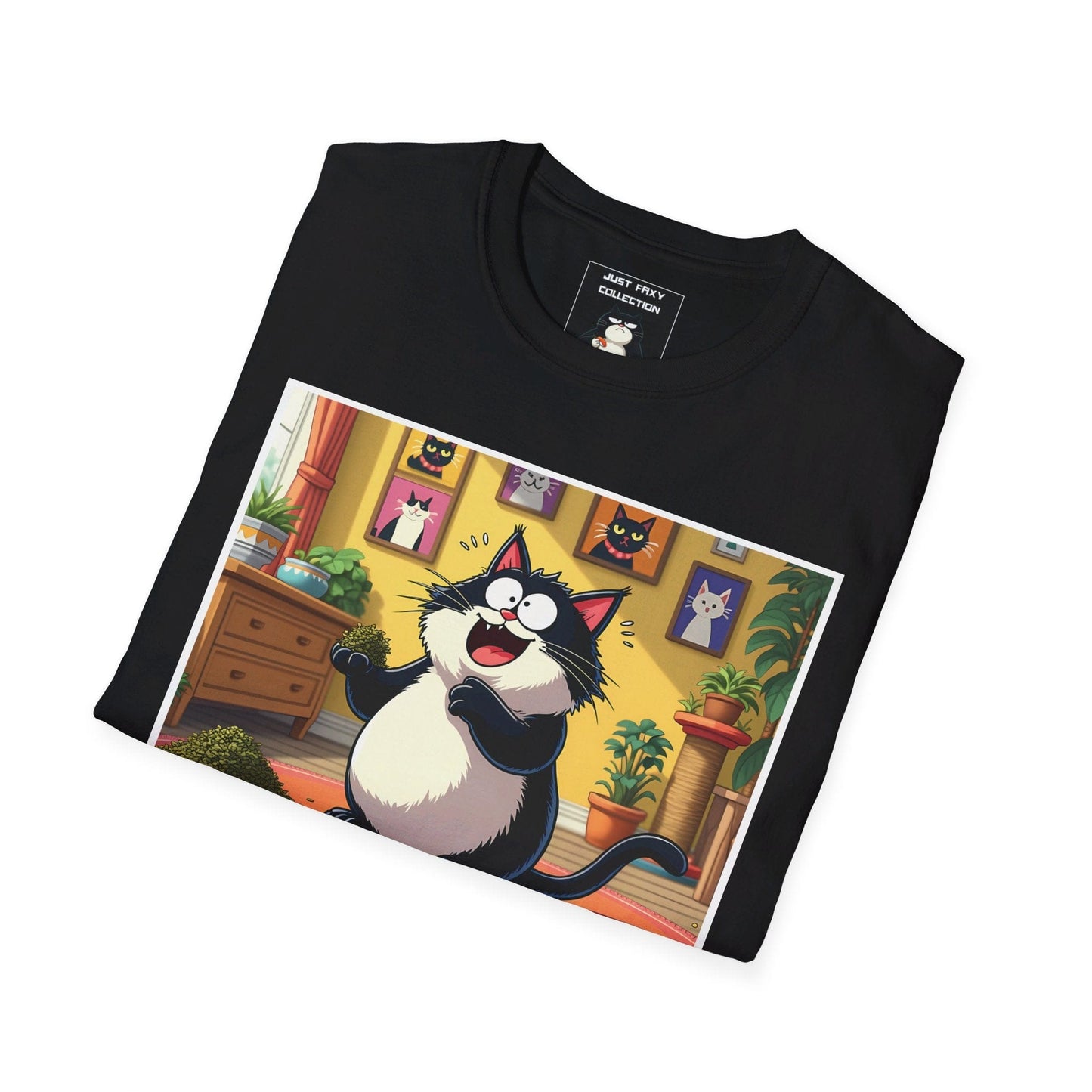 Just Faxy "Catnip Overload" Tee – A Purrfect Day in Paradise! 🌿😻
