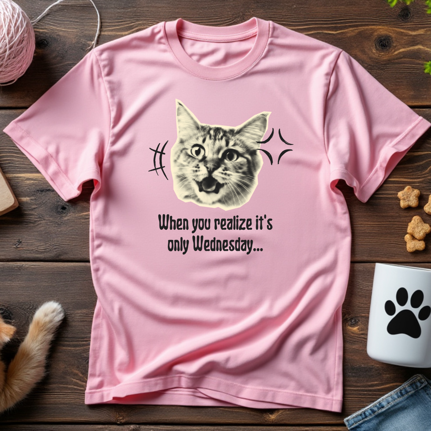 Midweek Cat Surprise Unisex Tee