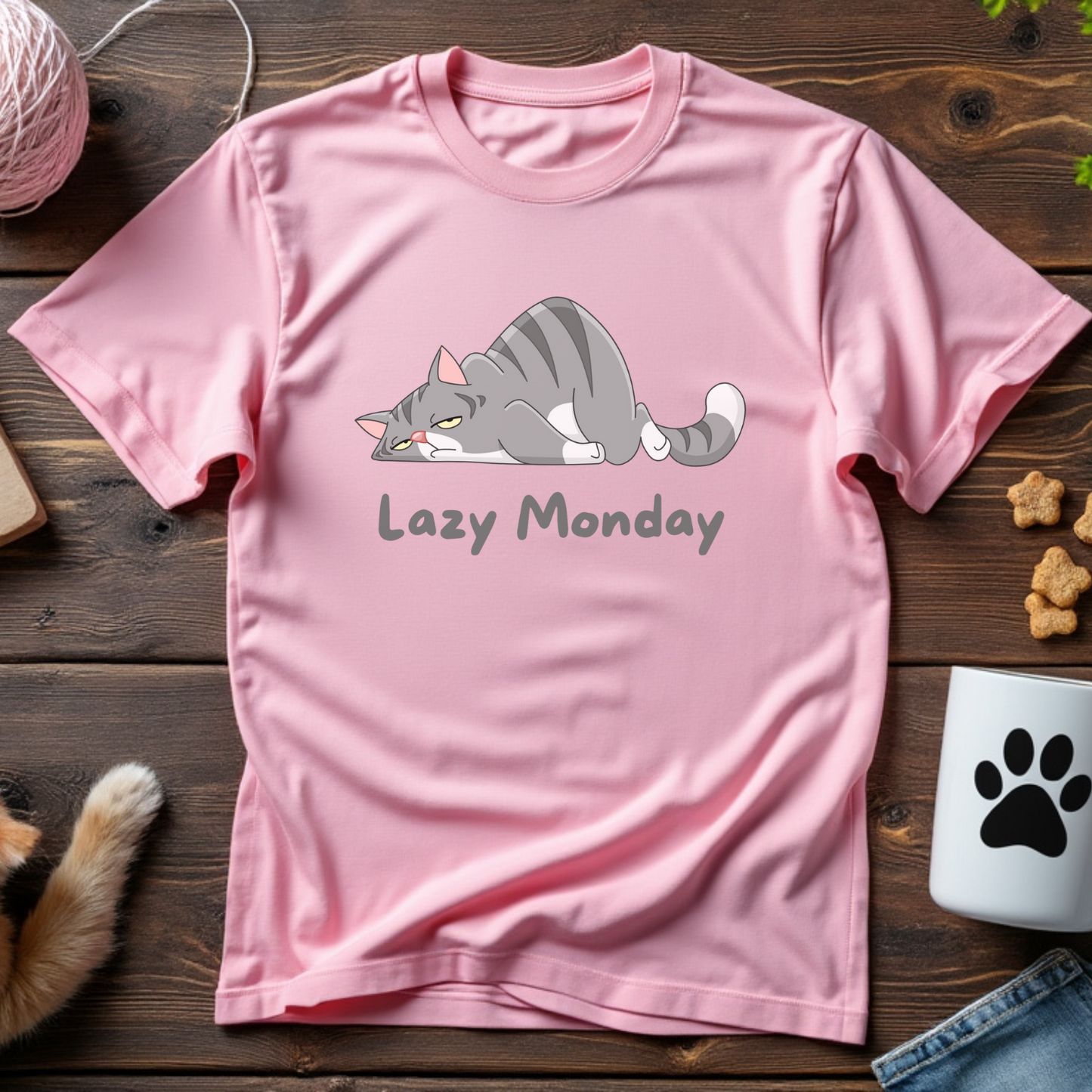 Lazy Monday Cat Unisex Tee