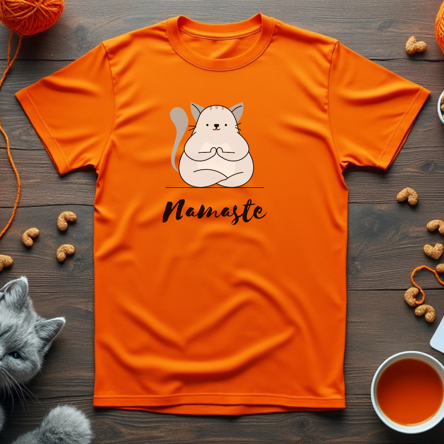 Namaste Cat Unisex Tee