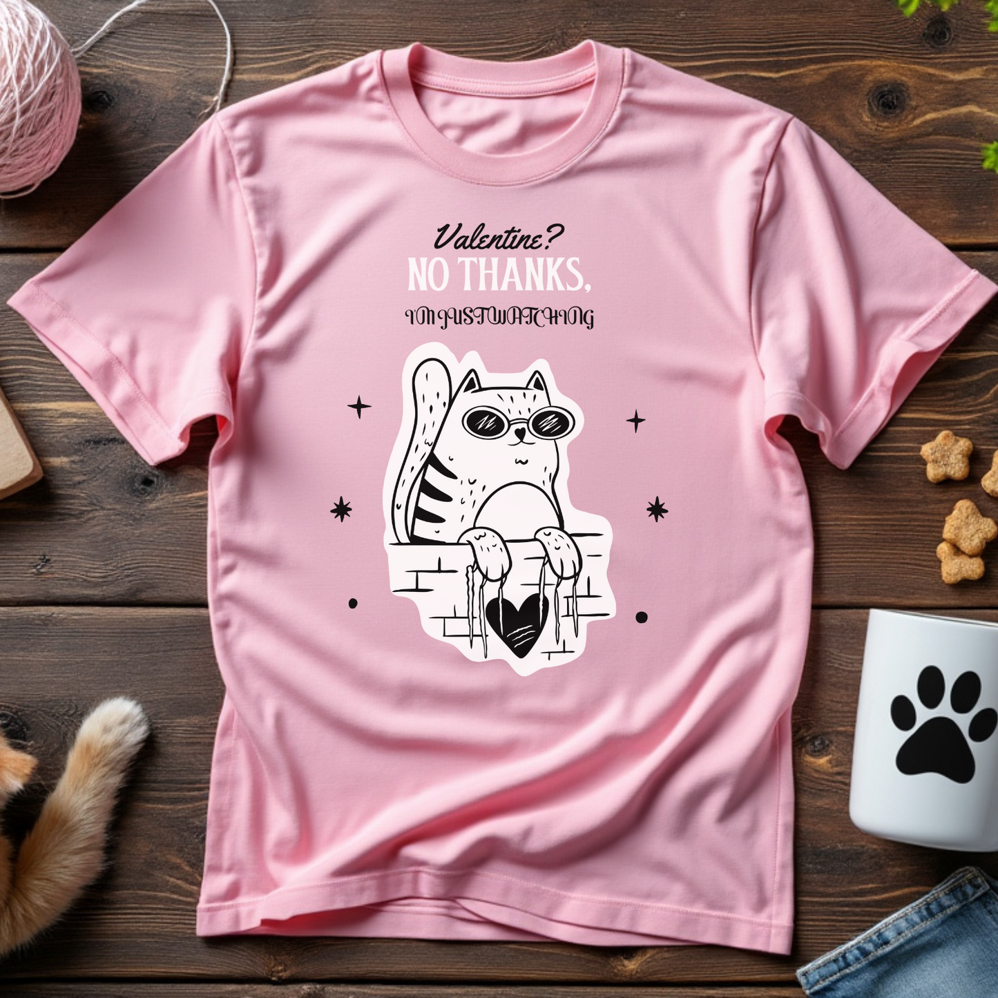 Valentine? No Thanks, Unisex Tee