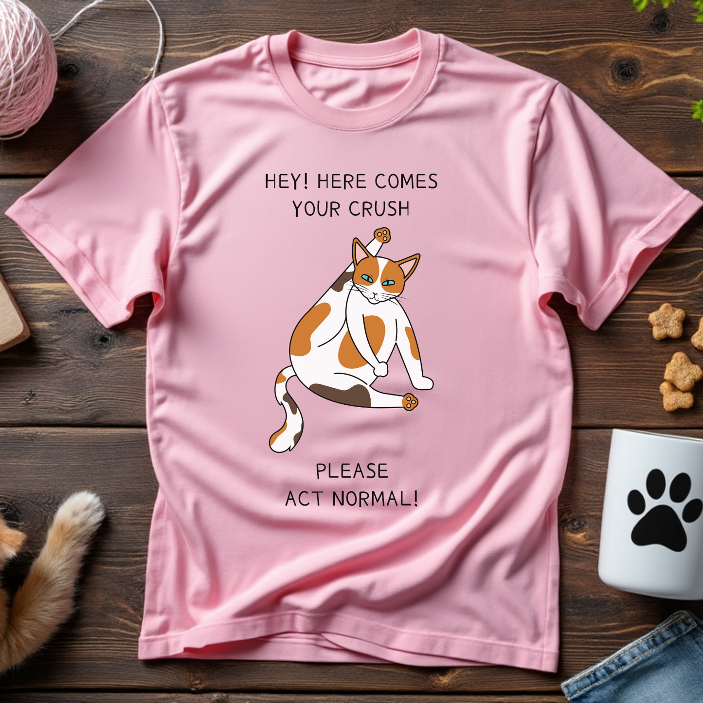 Hey! Here Comes Your Crush Unisex Tee