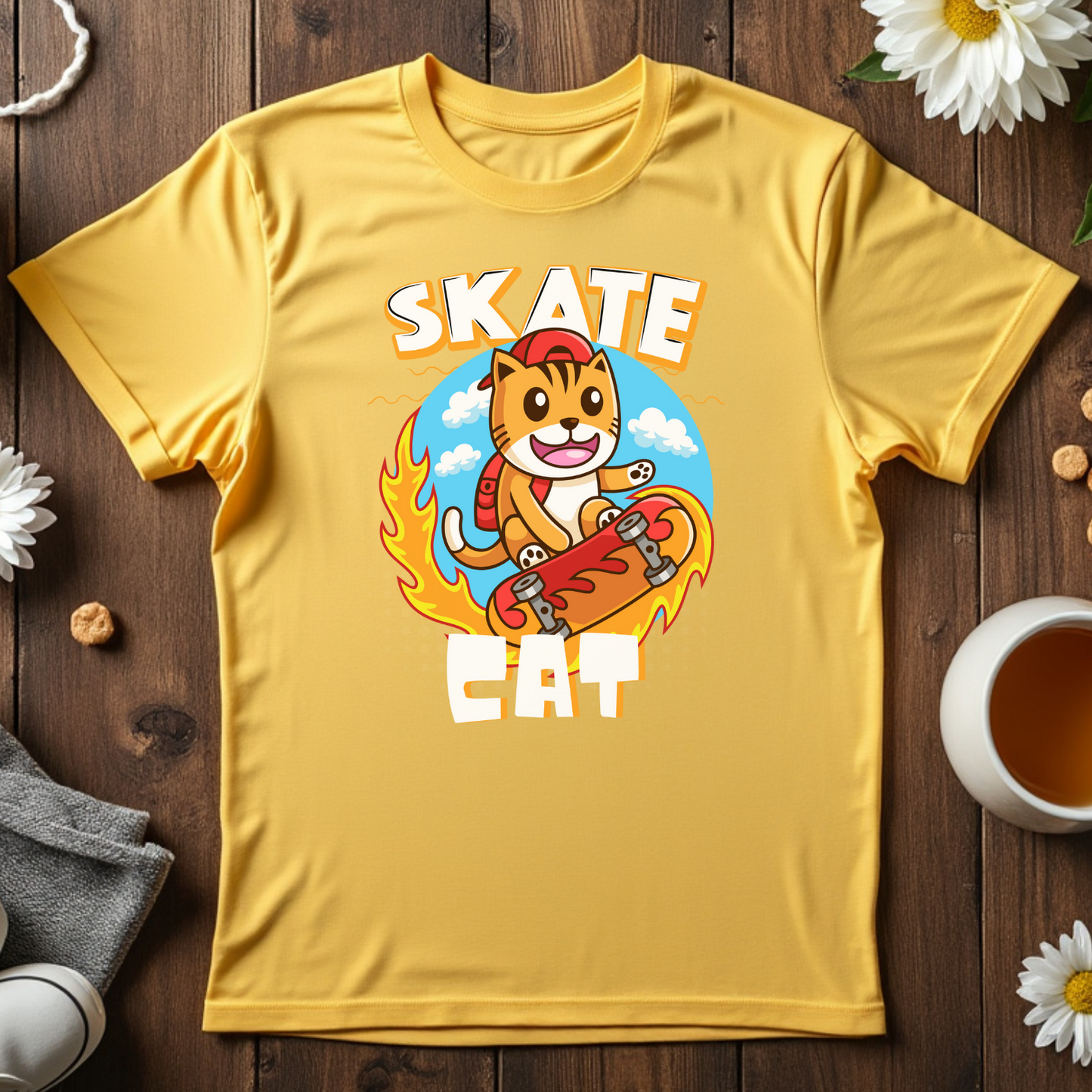 Skate Cat Unisex Tee