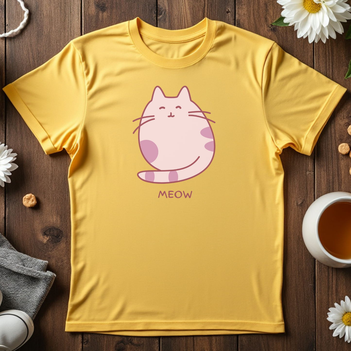 Simple Meow Cat Tee