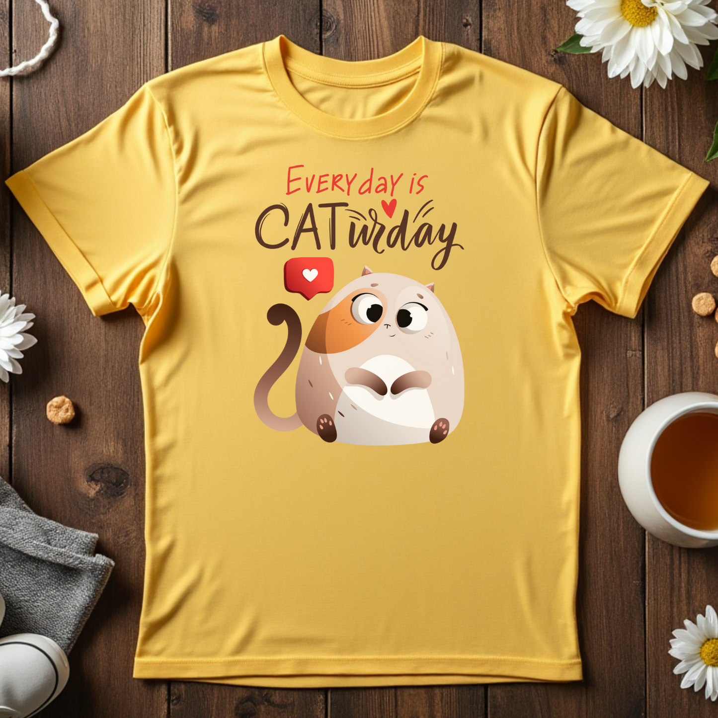Every Day is CATurday Tee