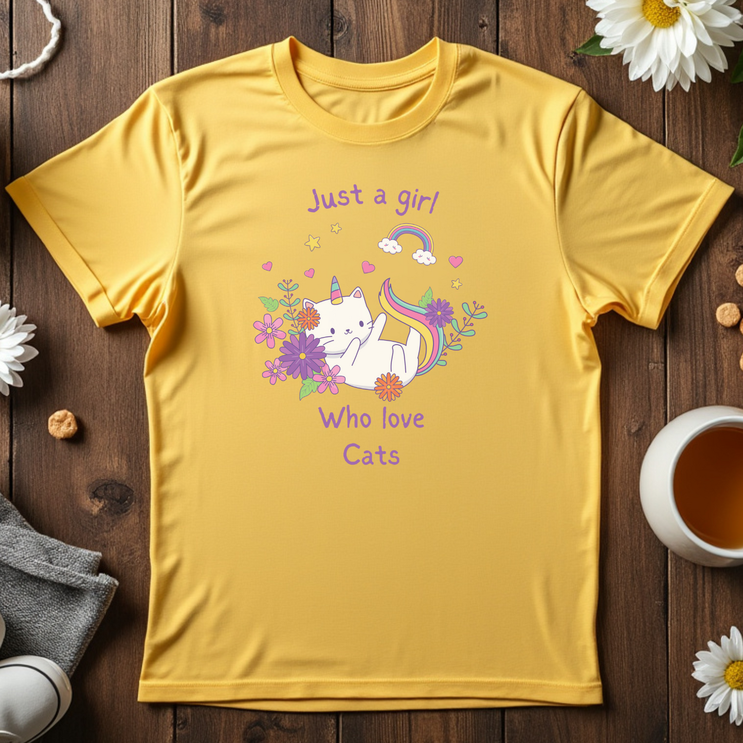 Just a Girl Who Loves Cats Tee