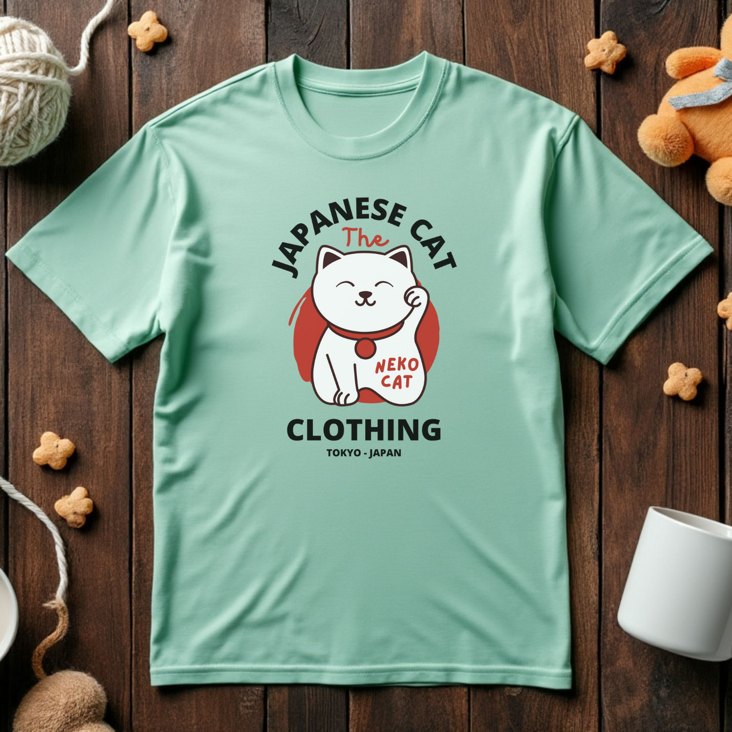 Japanese Cat The Neko Clothing Tee
