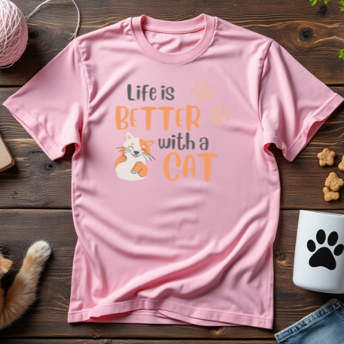 Life is Better with a Cat Unisex Tee