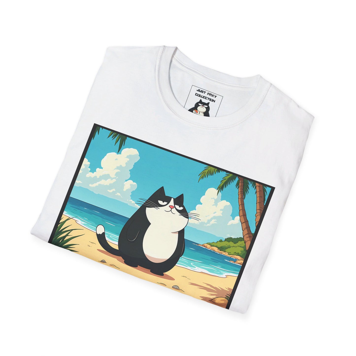 Just Faxy Beach Bum Tee – Unleash Your Inner Cool Cat 😎