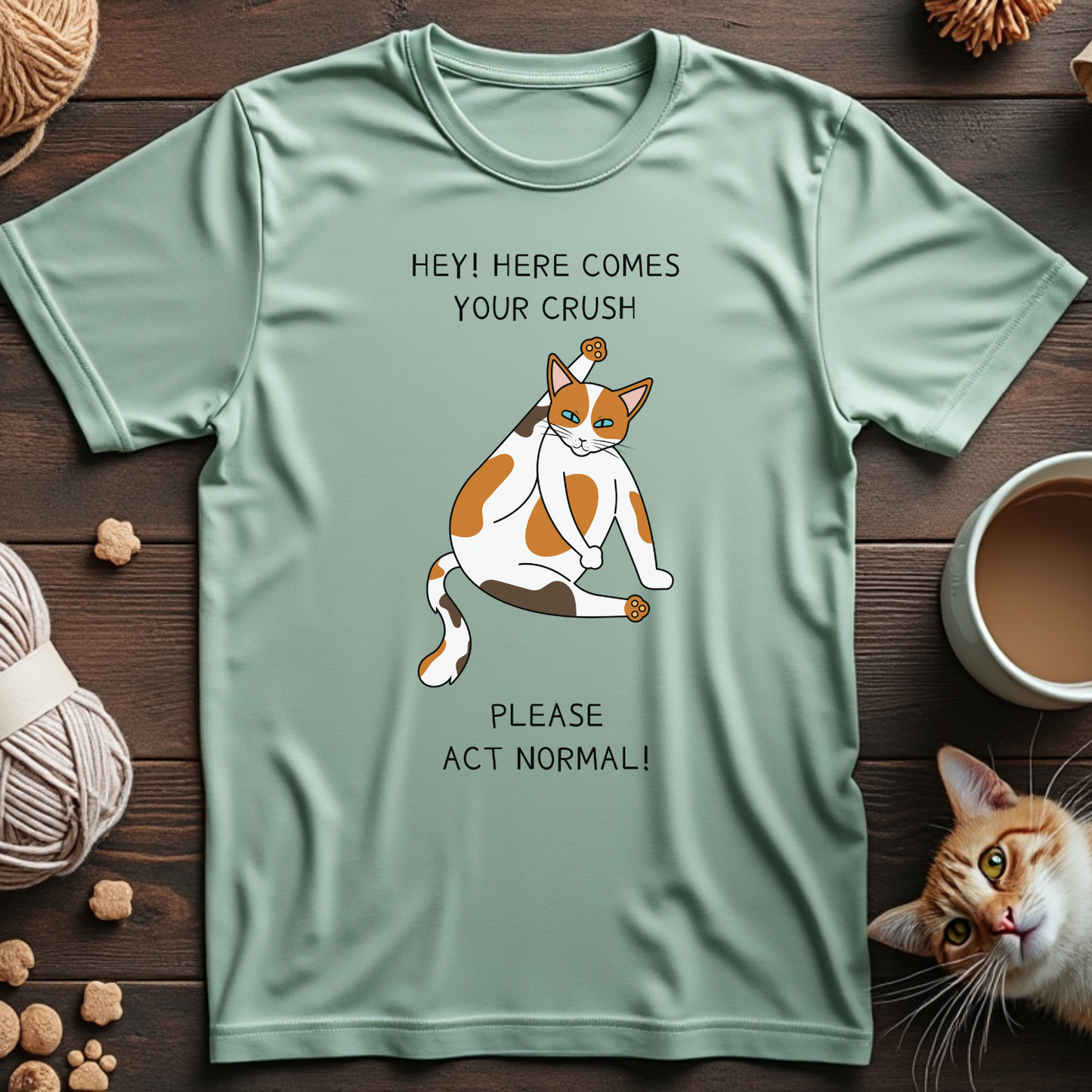 Hey! Here Comes Your Crush Unisex Tee