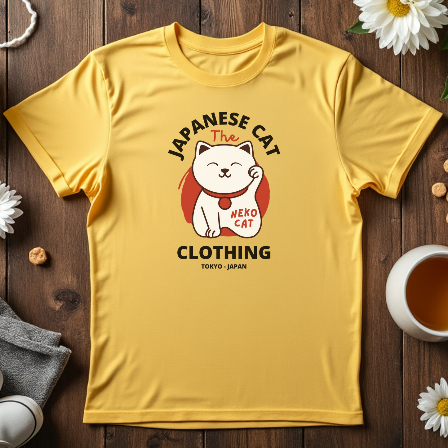 Japanese Cat The Neko Clothing Tee