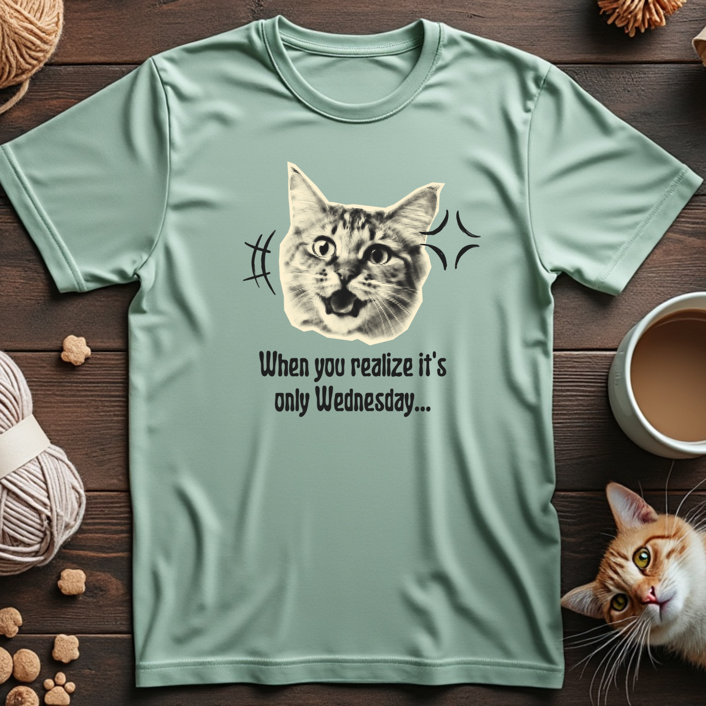 Midweek Cat Surprise Unisex Tee