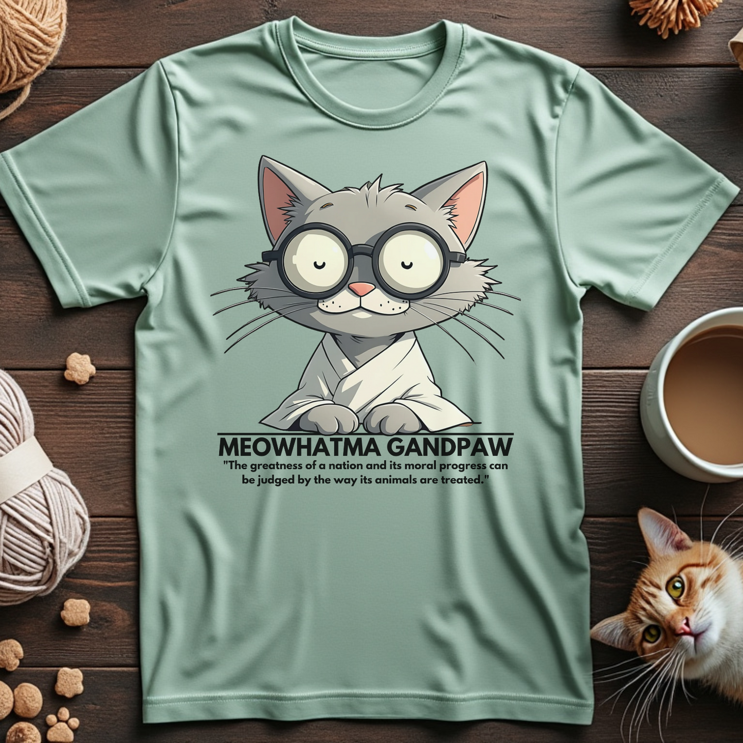 Meowhatma Gandpaw Unisex Tee