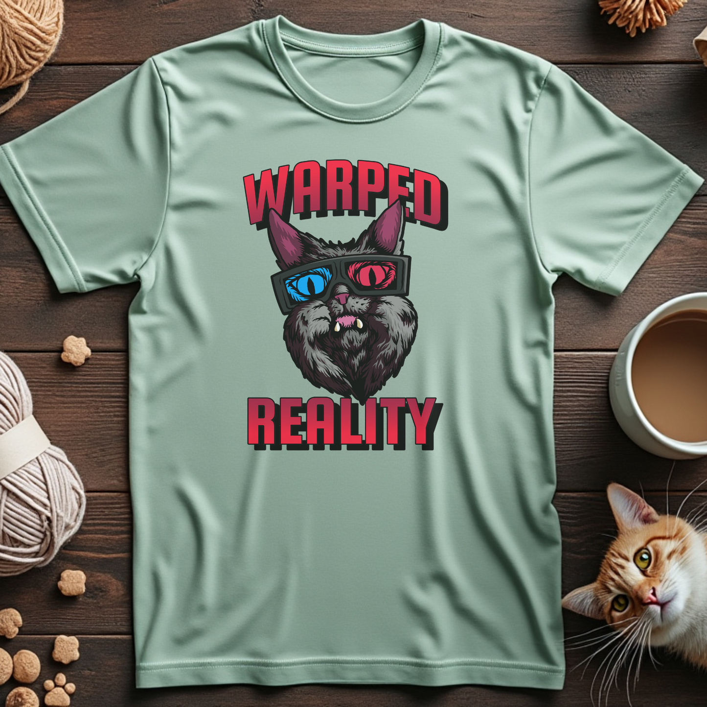Warped Reality Cat Tee