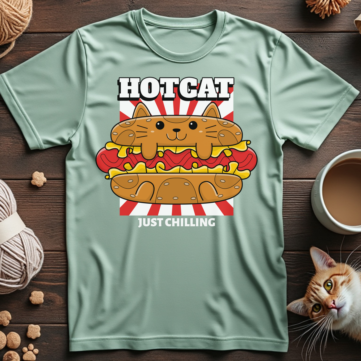 Hotcat in the Bun Tee