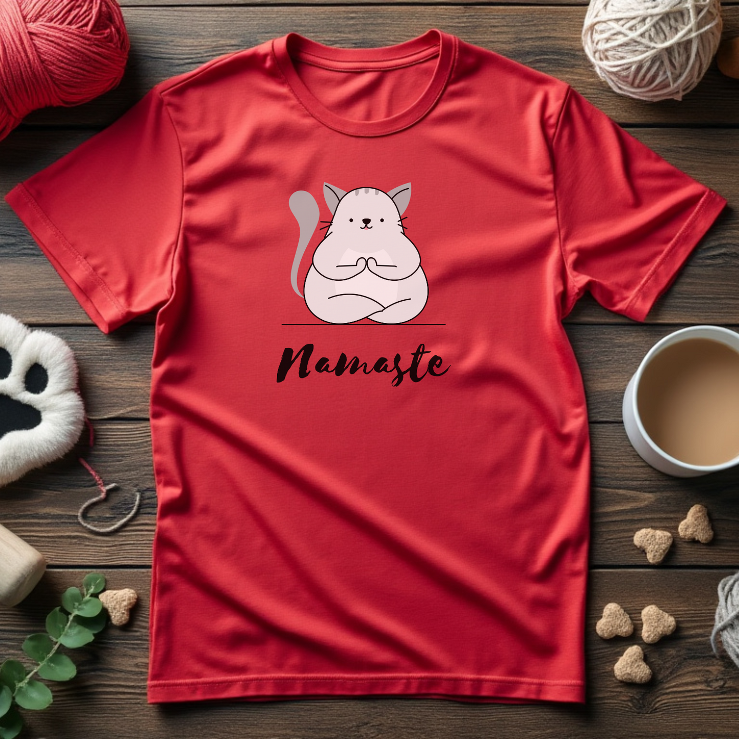 Namaste Cat Unisex Tee