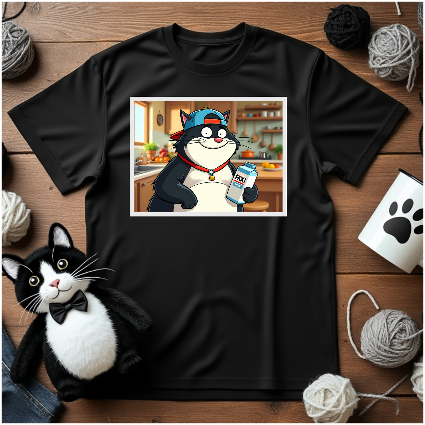 Just Faxy "Milk Break" Tee – Stay Cool, Stay Fresh! 🥛😎