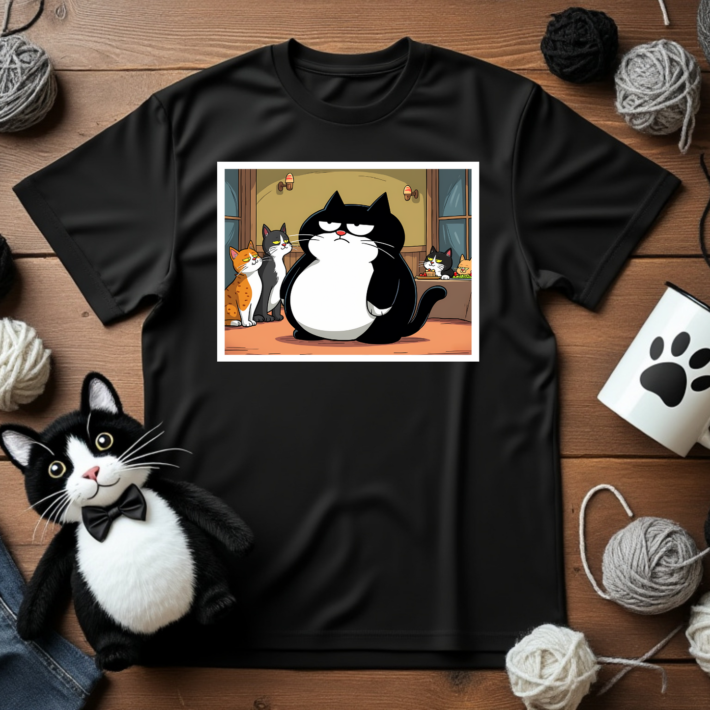Faxy's "Life of the Paw-ty" Tee – Where the Cats Come to Chill 😼🎉