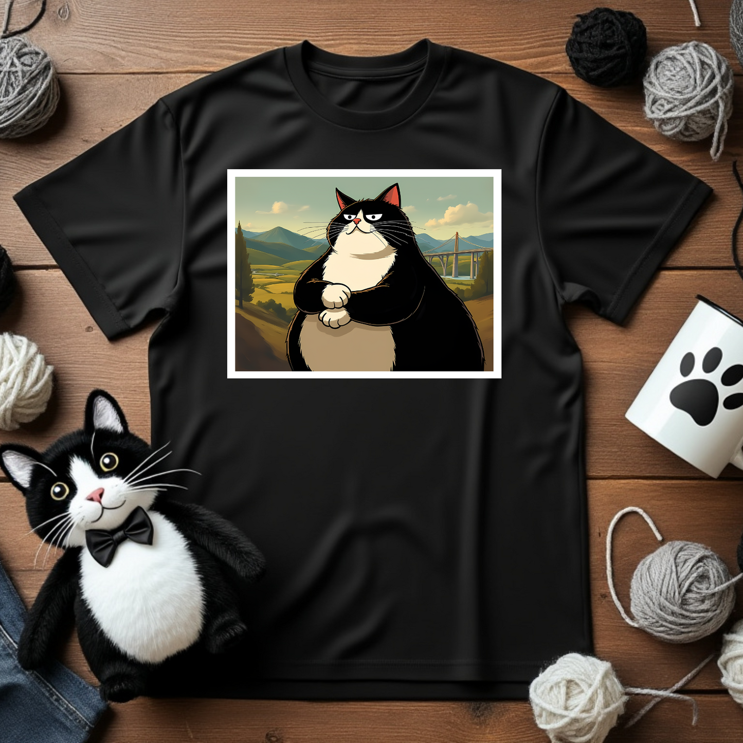 Faxy's "Meow-nalisa" Tee – The Purrfect Blend of Art and Sass 🎨🐱