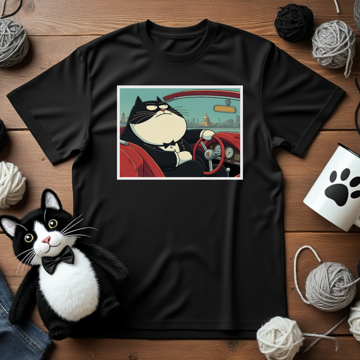 Just Faxy Tuxedo Cruise Tee – Ride in Style with Faxy 🕴️