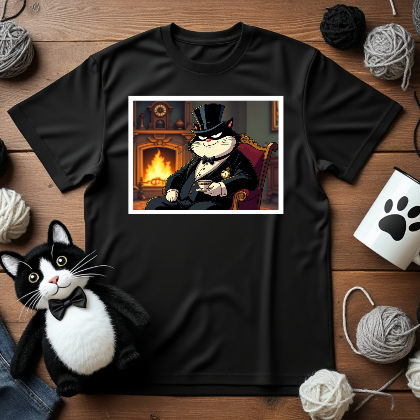 Faxy "Gentleman Cat" Poster – Refined Elegance for Your Space 🎩🐾