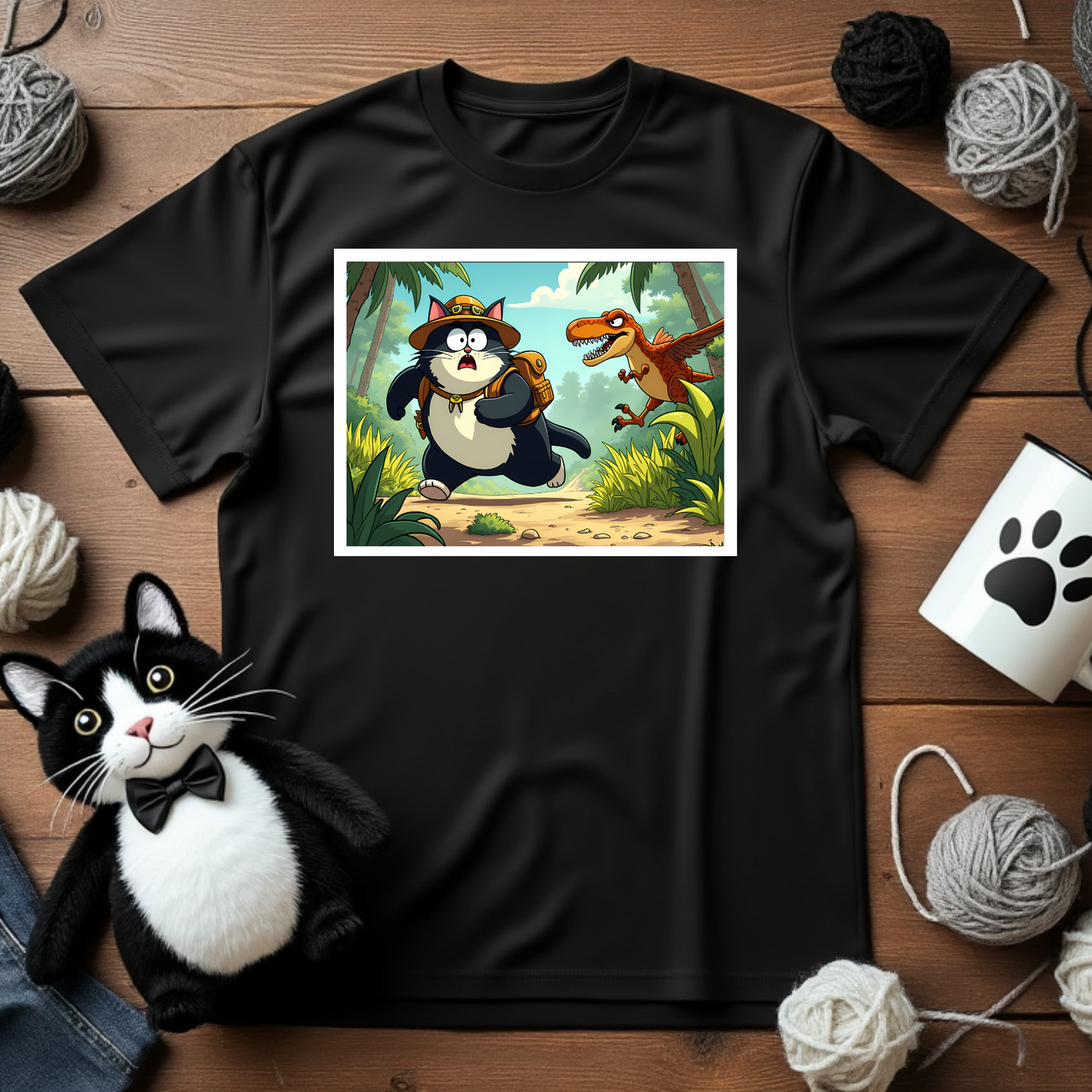 Faxy the Explorer T-Shirt – Jurassic Adventure Awaits! 🦖🌿