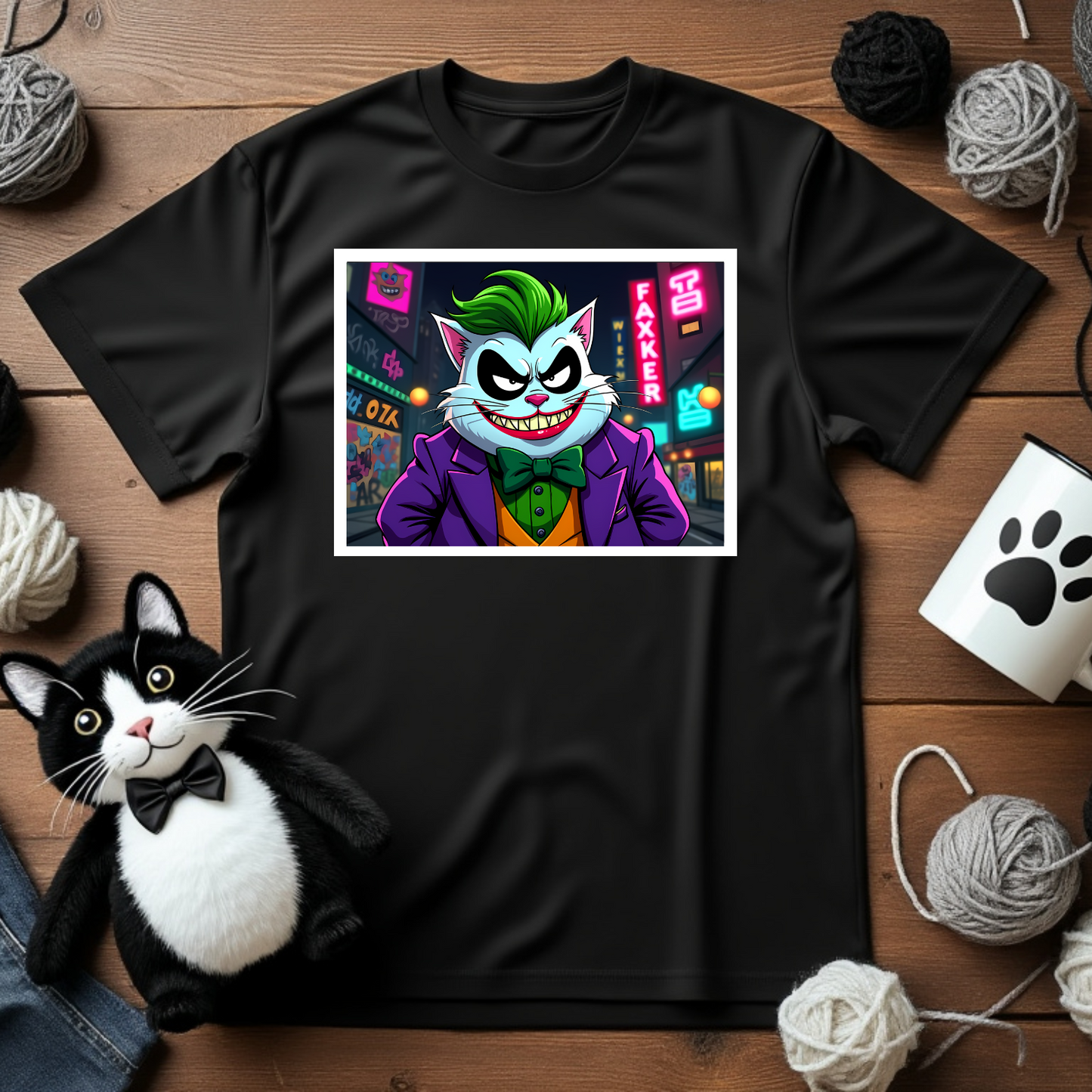 Faxy the Clown Prince T-Shirt – Embrace the Mischief! 🤡🃏