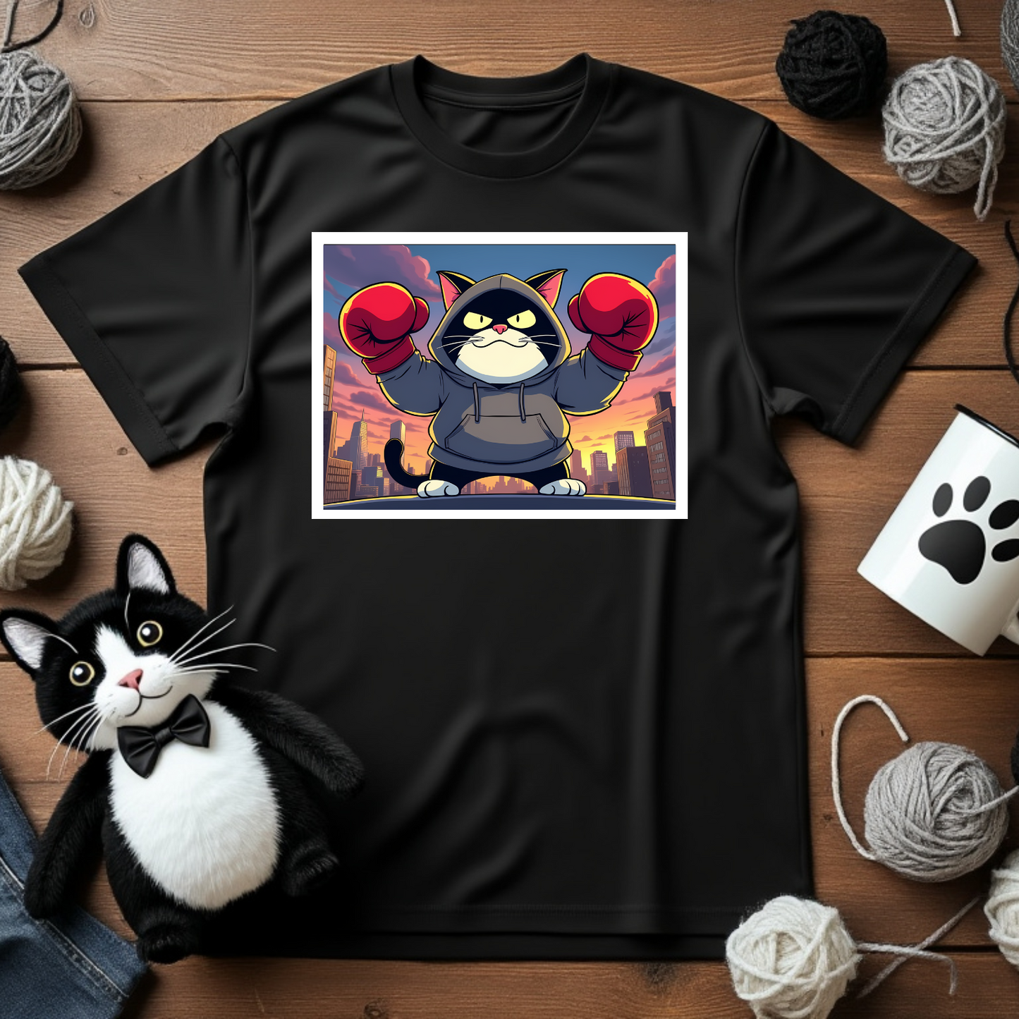 Faxy Rocky Tee - Ready to Rumble! 🥊🐱