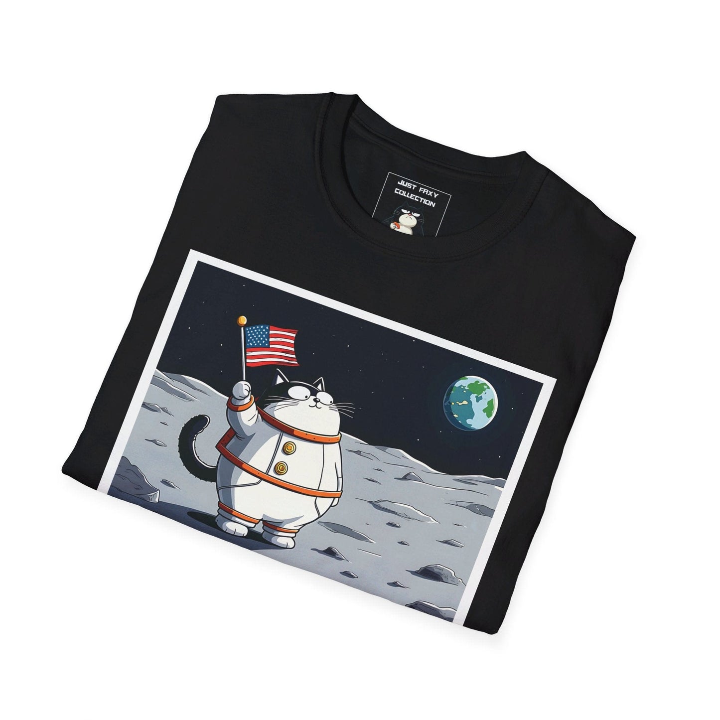 Faxy's "Cosmic Cat-venture" Tee – Reaching for the Stars 🚀🐱