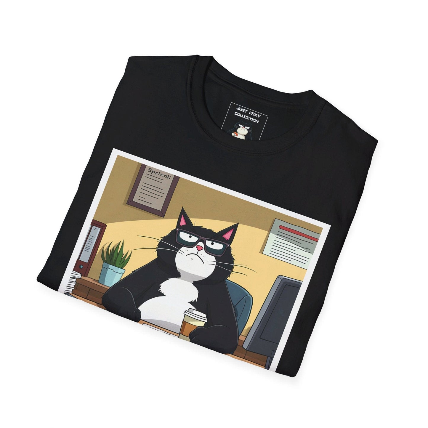 Grumpy Faxy "Office Life Blues" Tee โ Work Hard, Nap Harder ๐พ๐ผ