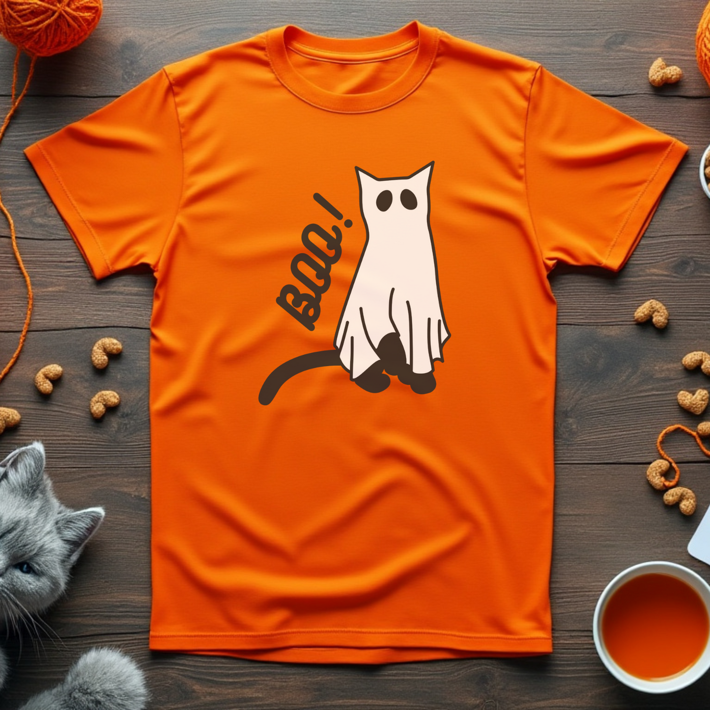 Ghost Cat Unisex Tee