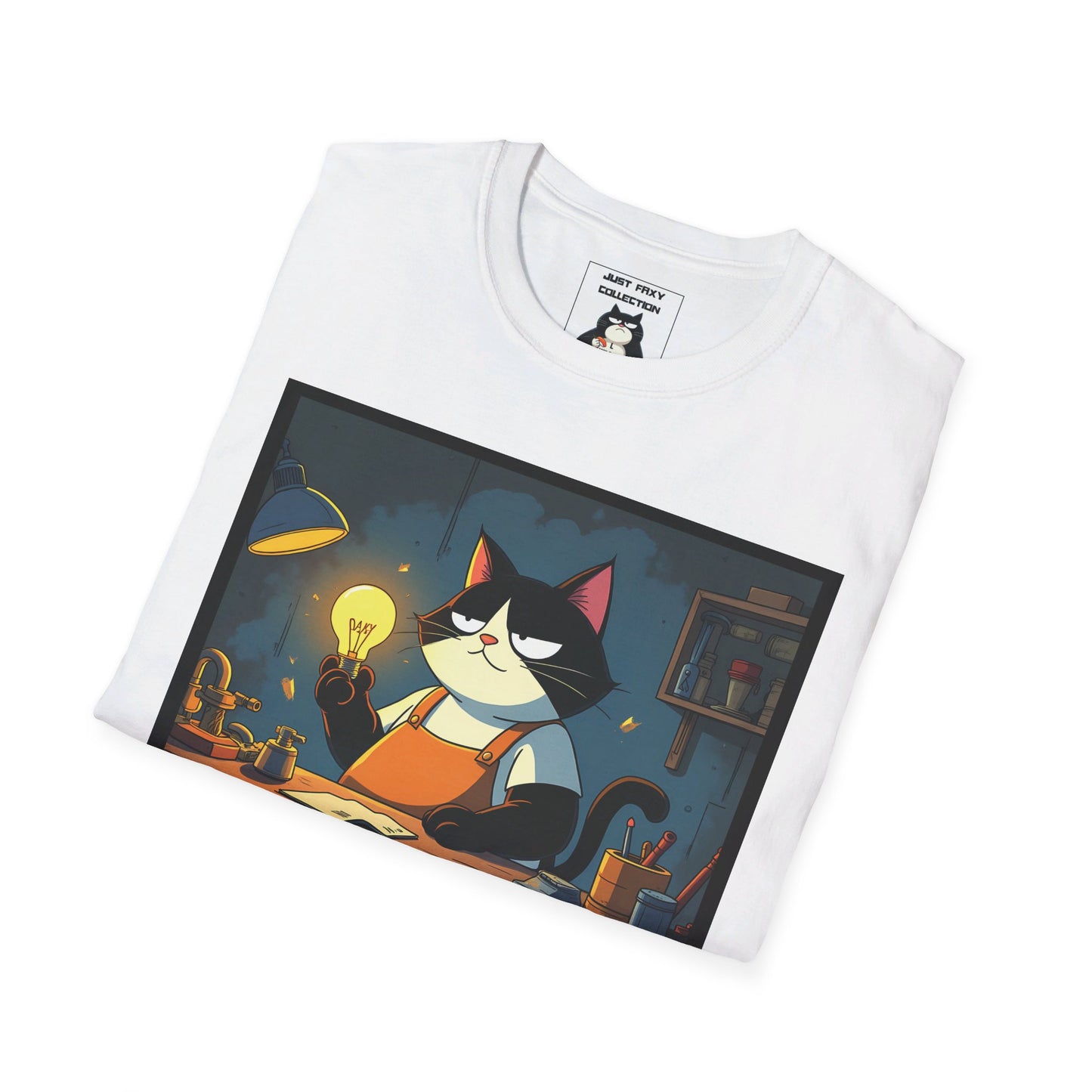 Faxy "Inventor's Spark" Tee – Illuminate Your Style! 💡🐾