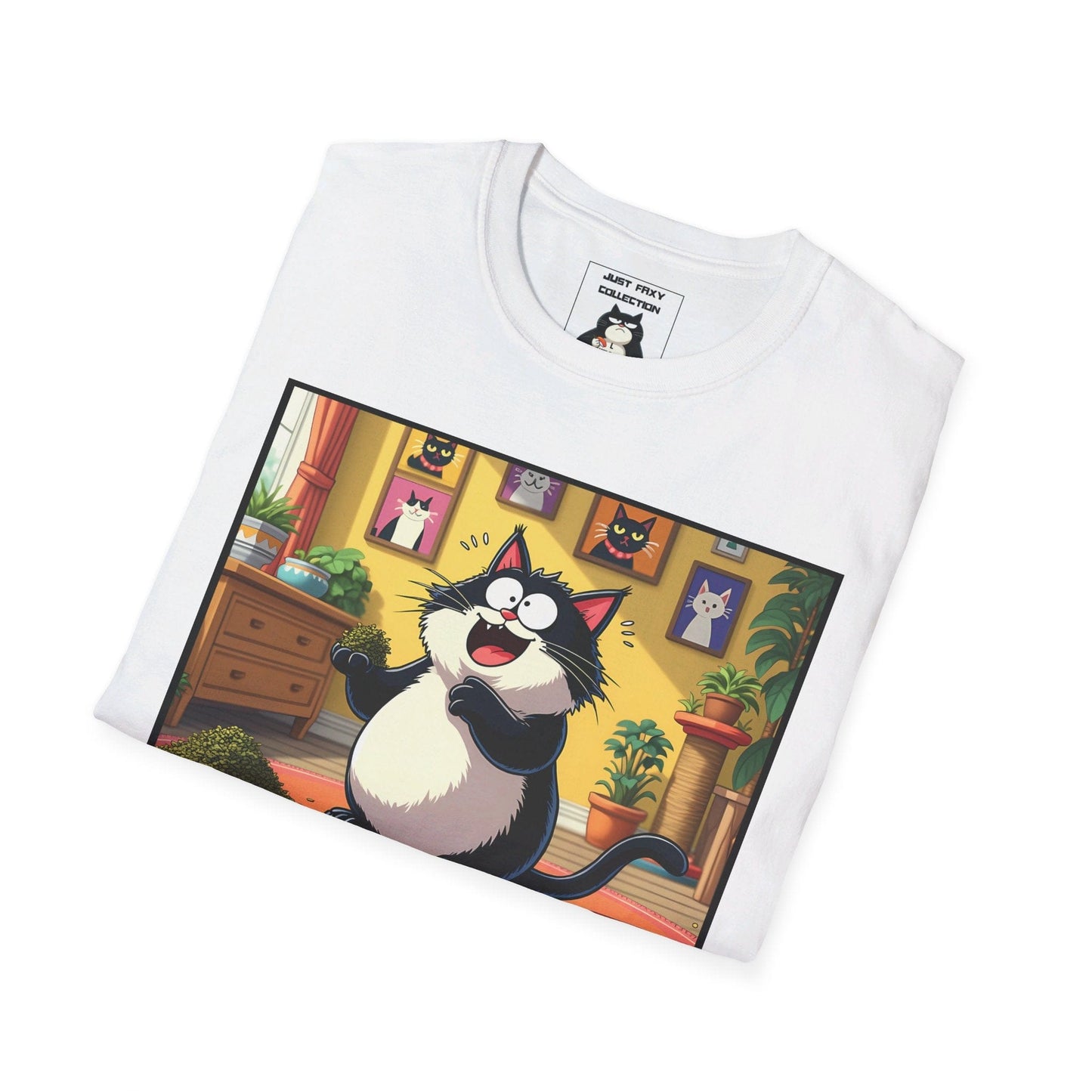 Just Faxy "Catnip Overload" Tee – A Purrfect Day in Paradise! 🌿😻