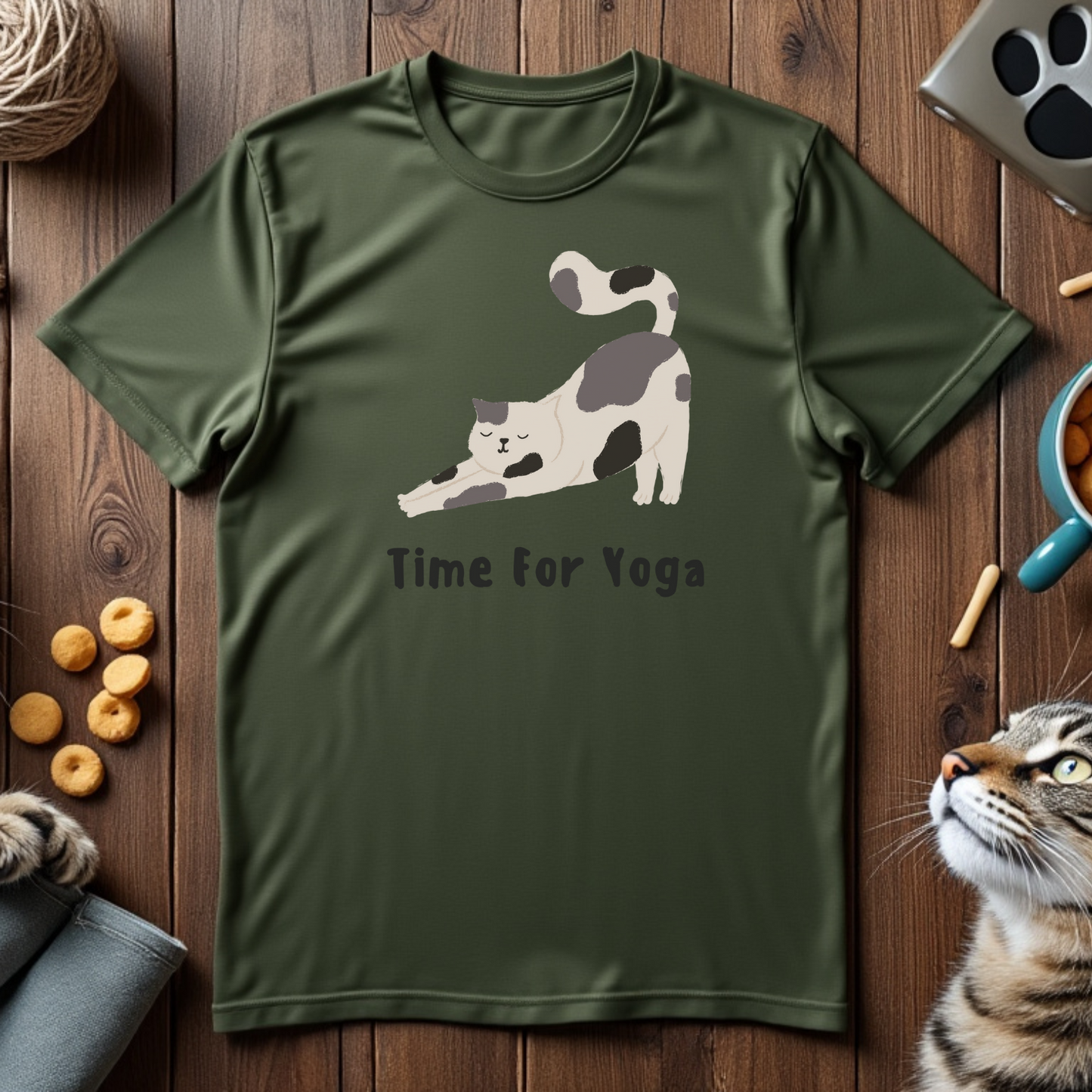 Time for Yoga Cat Tee