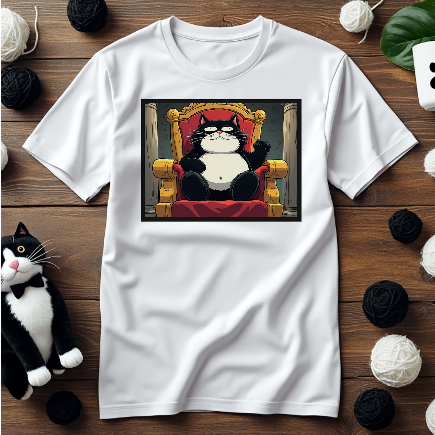 Just Faxy "King of the Throne" Tee – Rule Your Realm Like Faxy 👑🐱