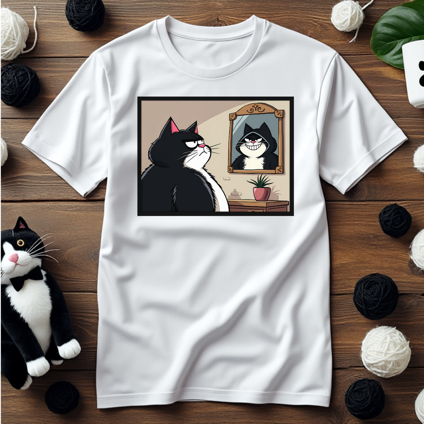 Just Faxy "Mirror, Mirror" Tee – When Your Inner Villain Shows! 😼