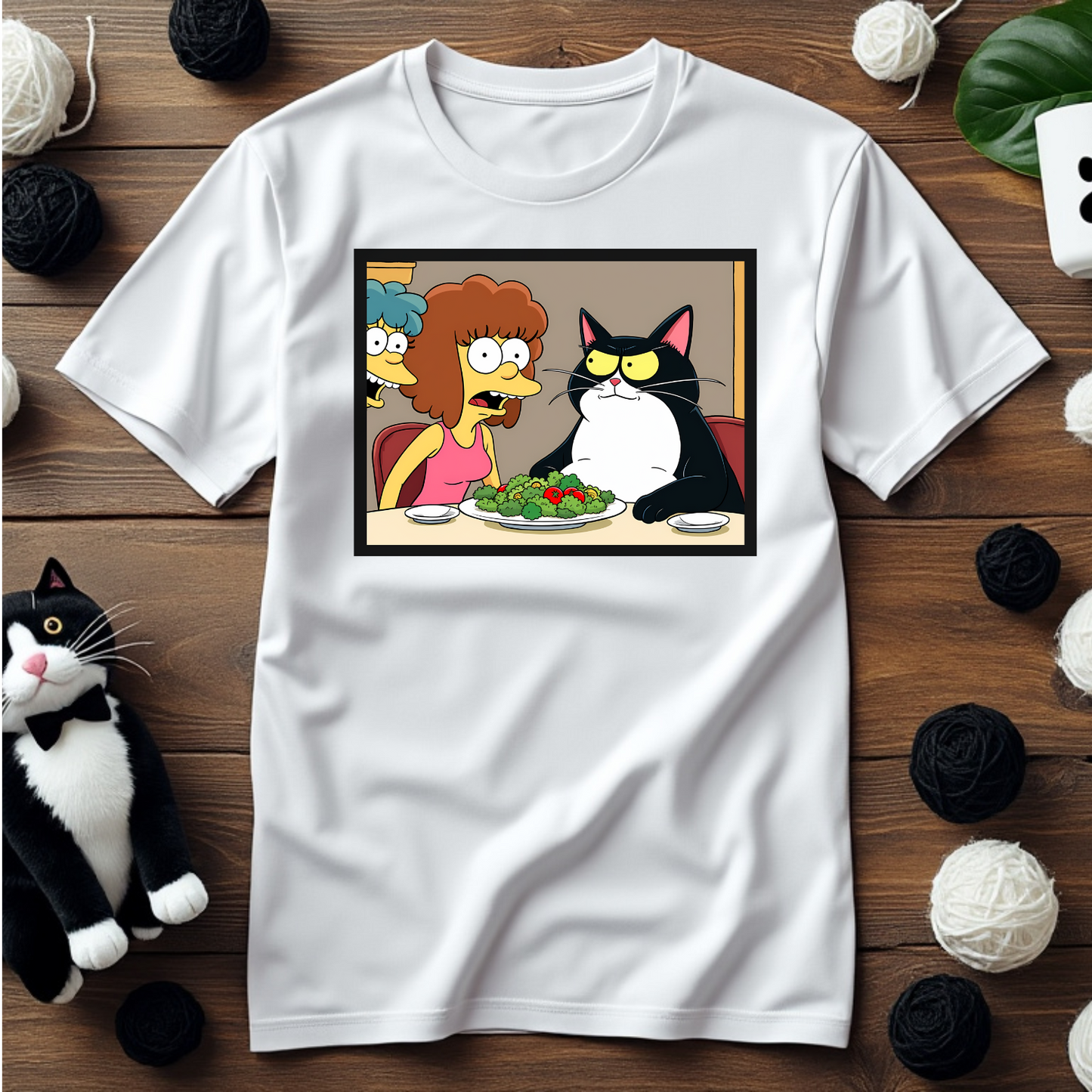 Just Faxy "Salad? Seriously?" Tee – Veggie Drama Alert 🥗🐾