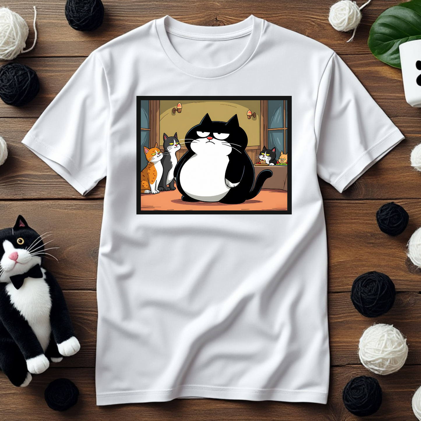 Faxy's "Life of the Paw-ty" Tee – Where the Cats Come to Chill 😼🎉