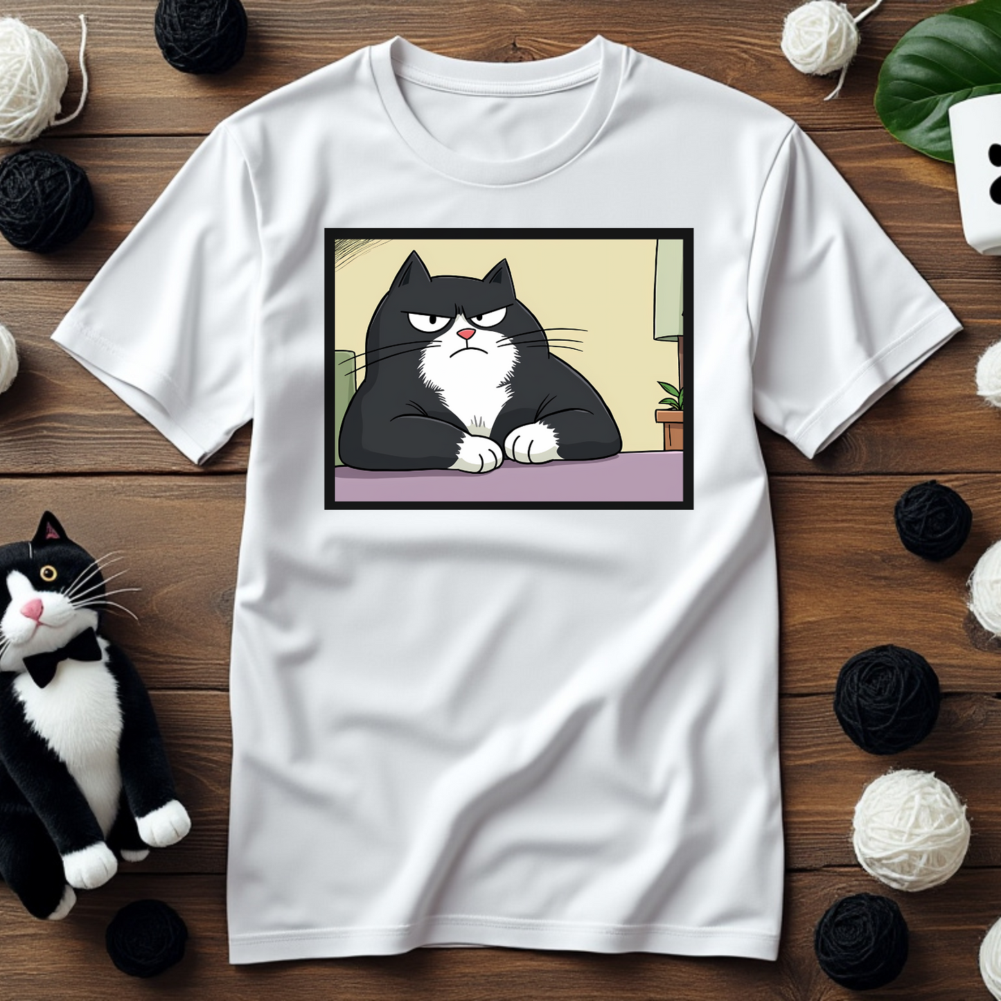 Faxy's "Resting Cat Face" Tee – Master the Art of Unimpressed 🐾😾