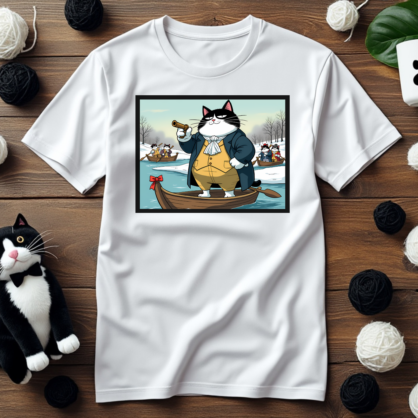 Faxy's "Revolutionary Nap" Tee – Leading the Charge for More Catnaps! 🐾🚣♂️