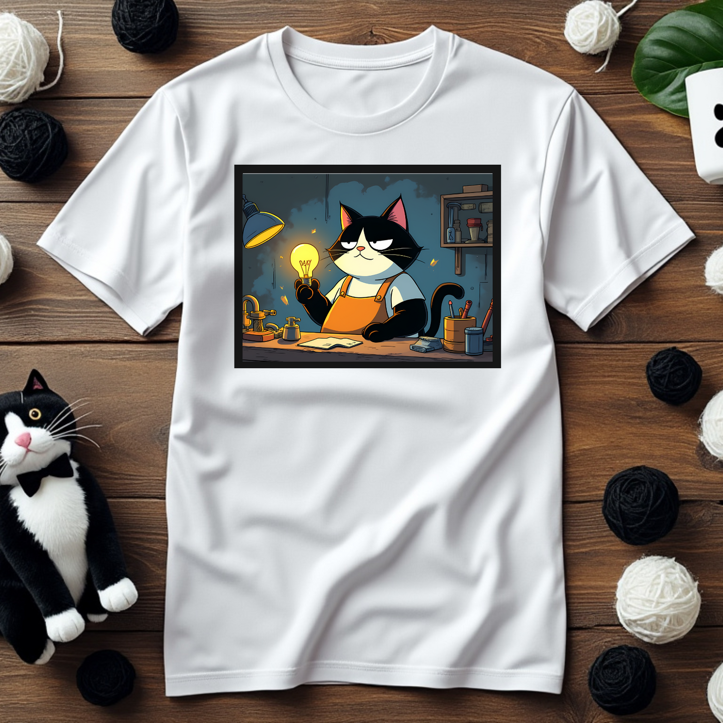 Faxy "Inventor's Spark" Tee – Illuminate Your Style! 💡🐾