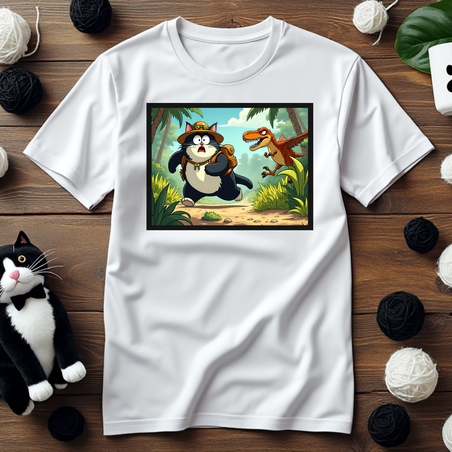 Faxy the Explorer T-Shirt – Jurassic Adventure Awaits! 🦖🌿
