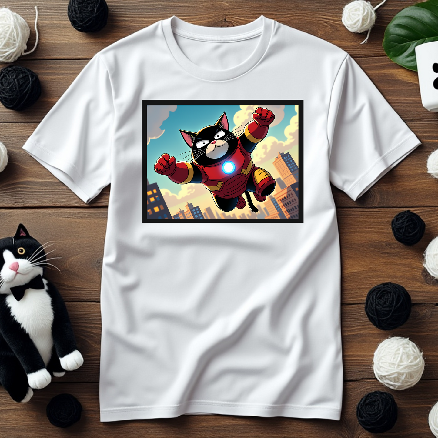 Faxy Iron Meow Tee - Power Up Your Style! ๐ฆพ๐พ