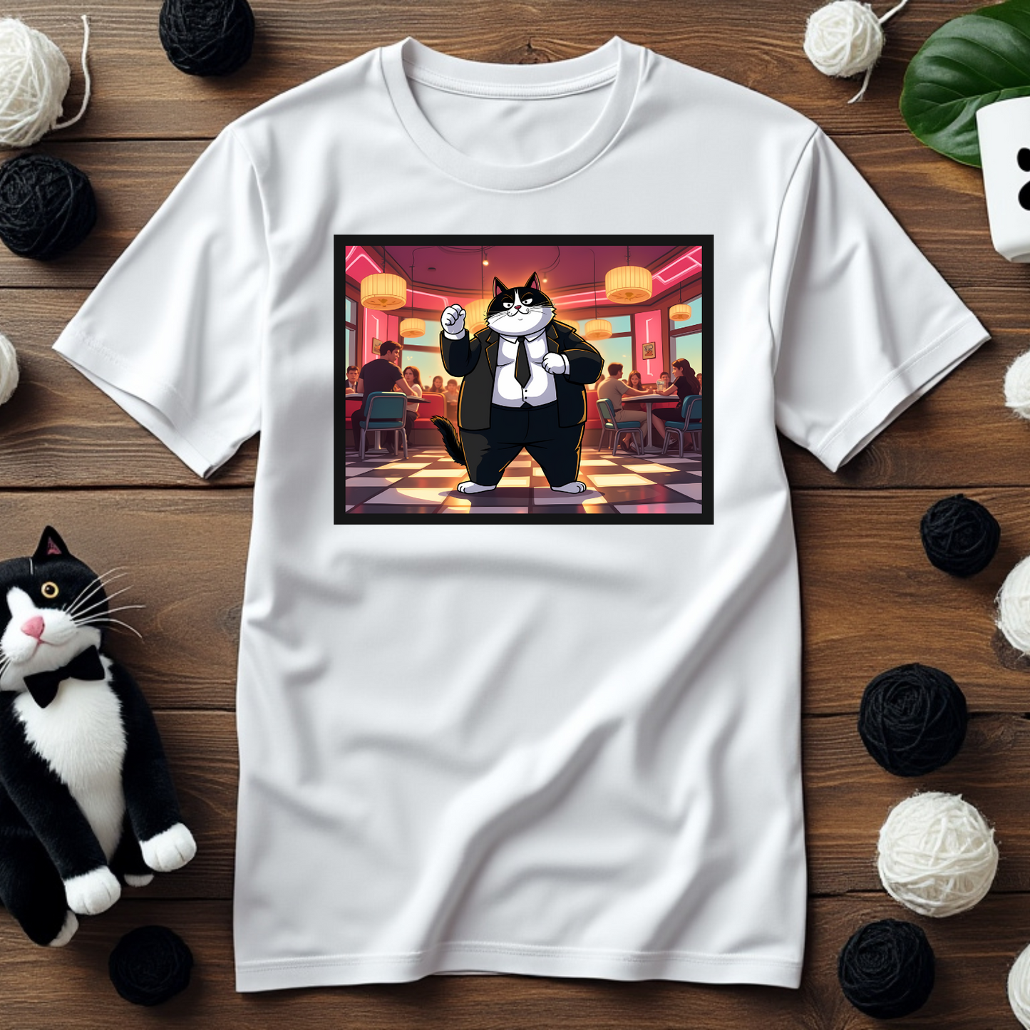 Mr. Cool Cat - The Feline Assassin T-Shirt 🔪🐾