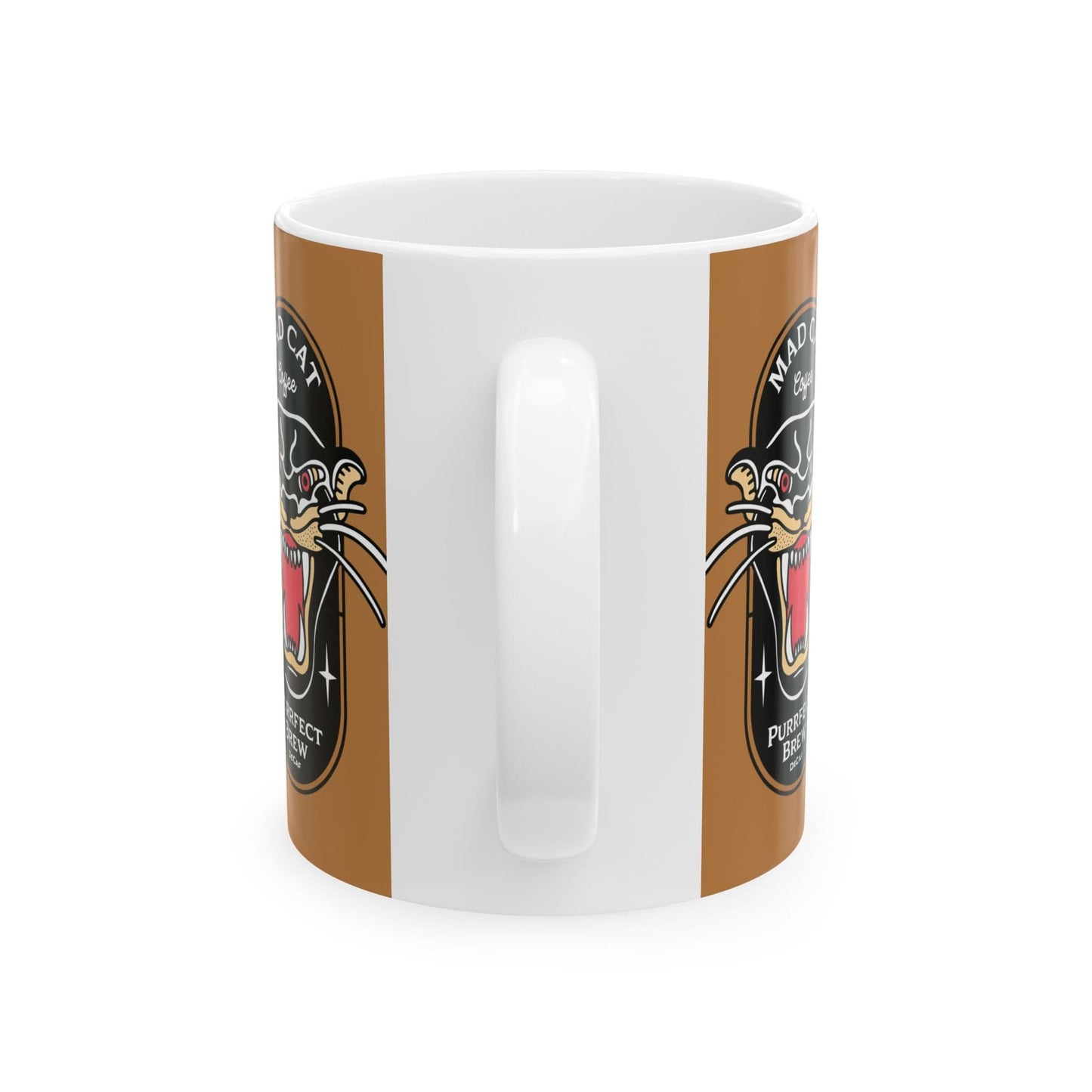 Purrfect Brew Mad Cat Mug (11oz, 15oz)